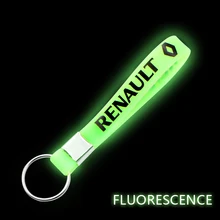 Отличная светящаяся силиконовая эмблема, значок, автомобильный брелок для Renault Megane 2 3 Duster Logan Clio Laguna 2 Captur, автомобильный Стайлинг