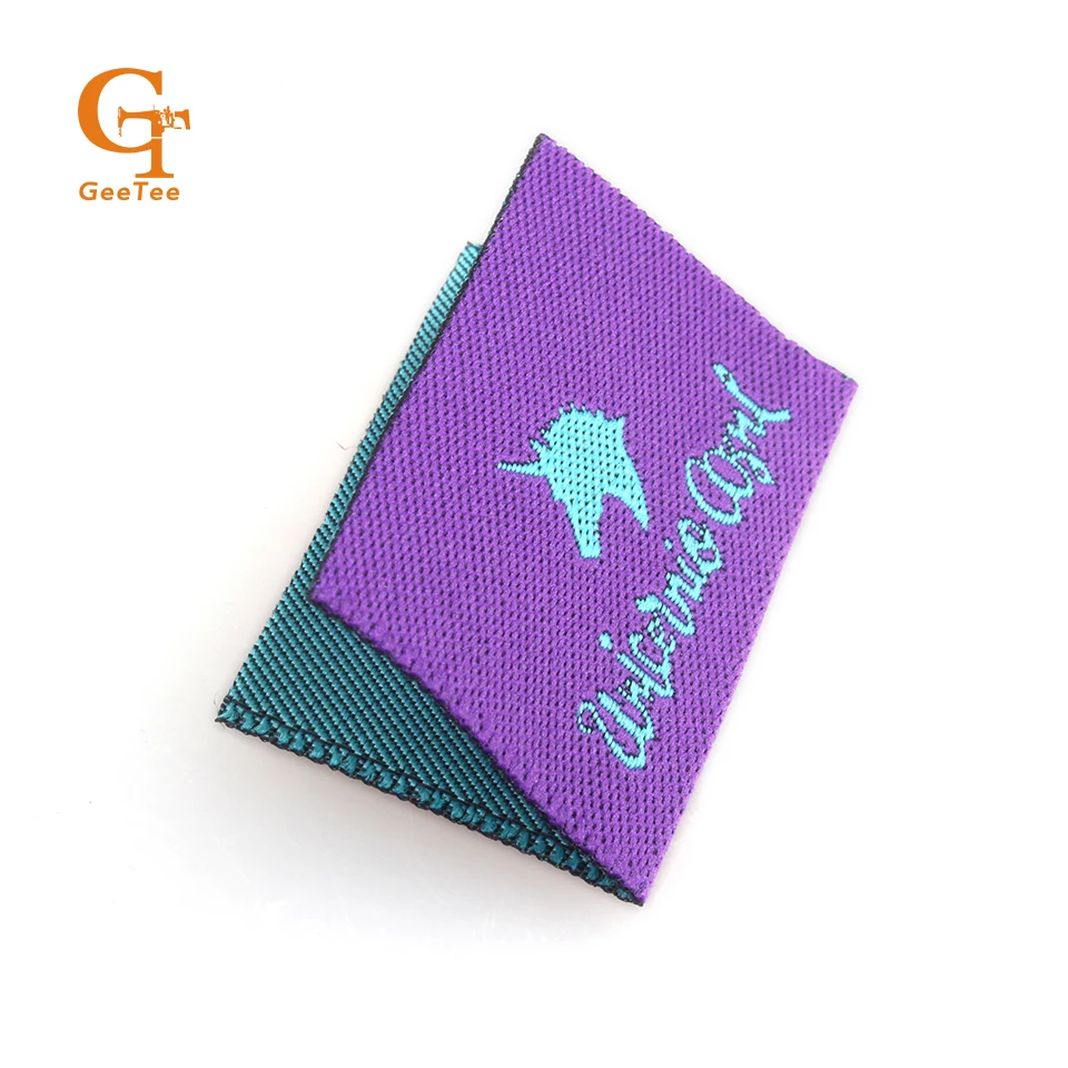 garment center foldmain clothing labels,customized name woven labels sew in fabric shirt flag ...