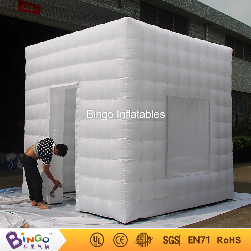  Free Delivery inflatable photo booth tent type 3X3X3 Meters LED lighting blow up cube photo booth w