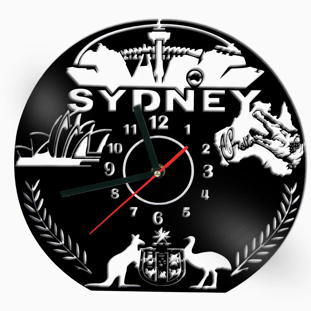 1Piece Retro Clocks Australia Sydney Sightseeings Wall Clock Home Decor