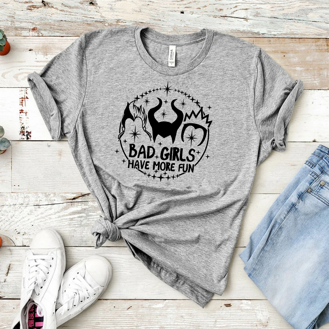 

Women Cool Shirt Bad Girls Have More Fun Shirts Funny Villains Tee Malificent Evil Queen Ursula Shirts Matching Squad Goals Tees