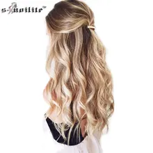 SNOILITE 24inch 8pcs/set Straight 18 Clips in False Hair Styling Synthetic Hair Extensions Hairpiece Cosplay Extension for Human