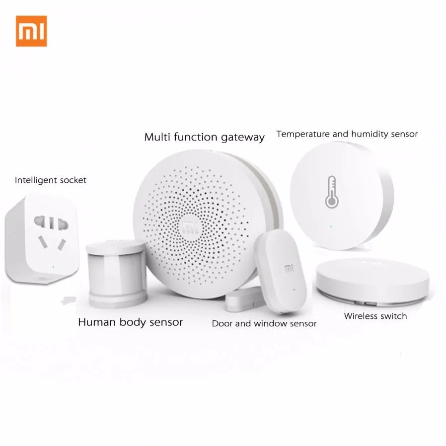 Xiaomi mijia ворота+ двери/окна, температура/Влажность/wifi усилитель 2, датчик человеческого тела, умная розетка умный дом Комплект - Цвет: smart home kit