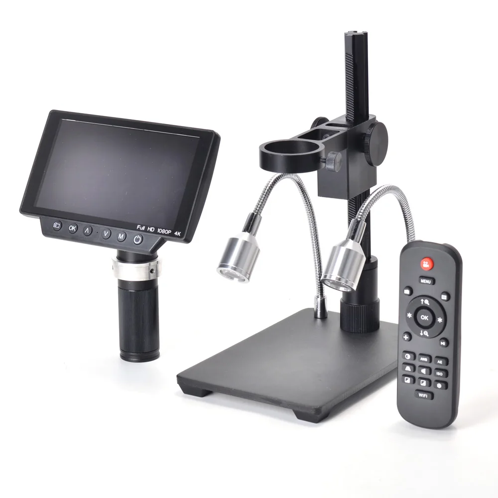  34MP 4K Digital HDMI USB Stereo Microscope Camera 5