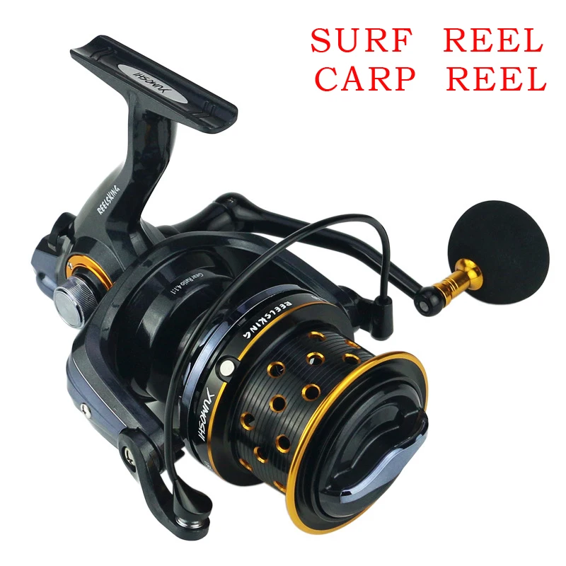 

NEW Product 8000/9000 Size 14+1 Ball Bearings Big Trolling Fishing Reels Feeder Metal Fishing Reel Carp surf casting Reel