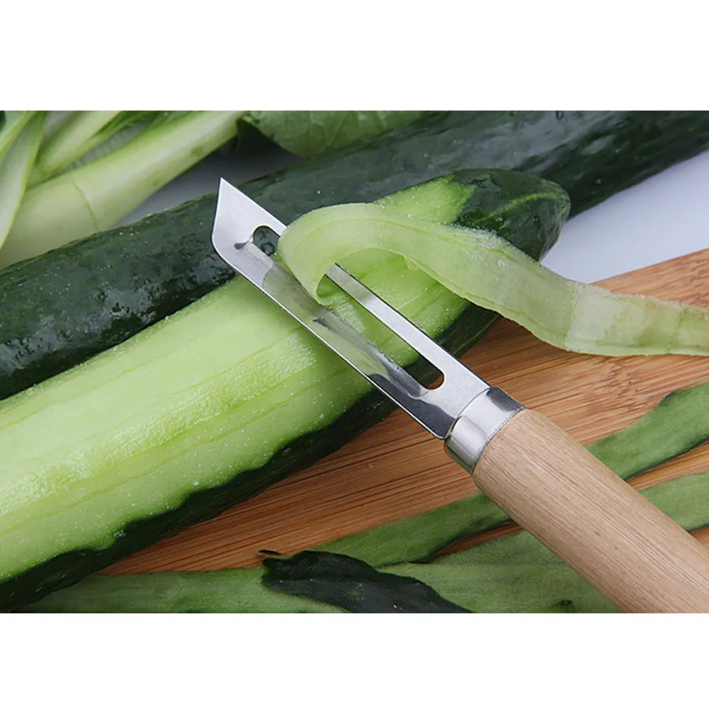 Руководство Овощечистка отрезая нож для Apple, растительное инструменты для фруктов лезвие, с деревянной ручкой зачистки картофеля зачистки