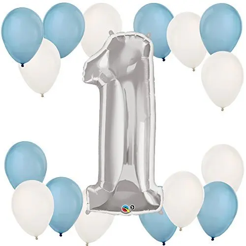 

1st Birthday Balloons Set Number pink blue Party foil balloons for baby shower girl boy First Birthday party decor globos balons