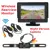 4.3 Pollici 12 V LCD Monitor di Visione Notturna di IR Telecamera di retromarcia Wireless Car Rear View Kit