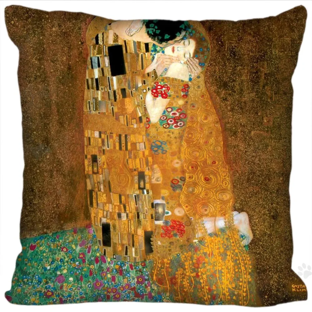 

H+P#99 New Hot Custom Pillowcase Gustav Klimt #8 soft 45x45 cm (One Side) Pillow Cover Zippered SQ01003@H099