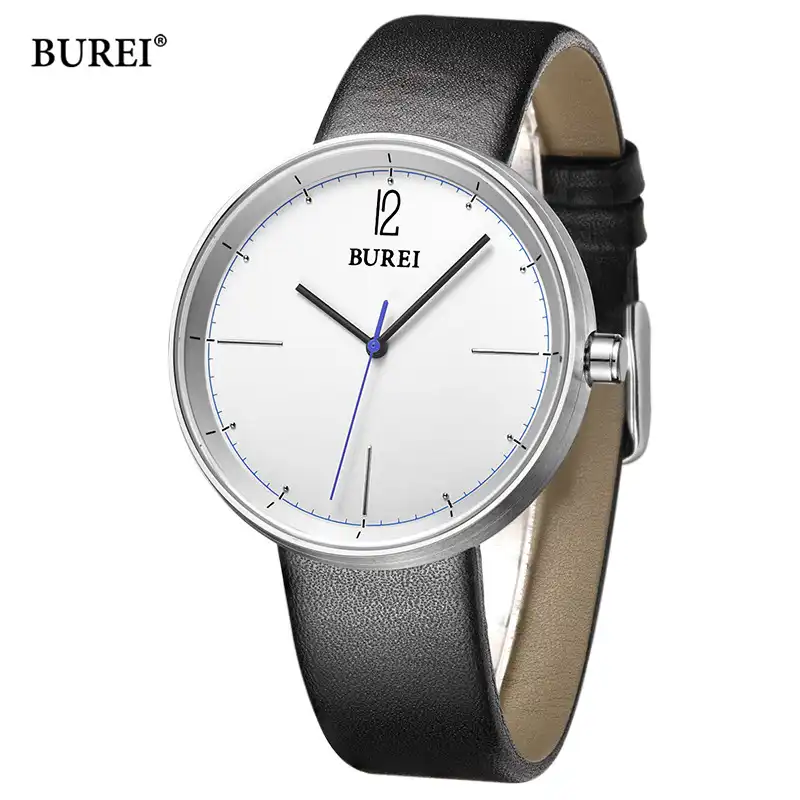 burei men's fashion minimalist wrist watch