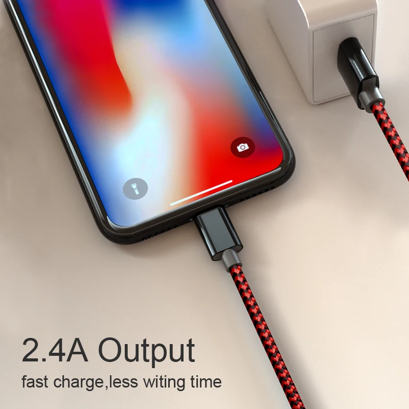 GUSGU Быстрая зарядка нейлоновый плетеный кабель для передачи данных для iPhone 7 Plus USB кабель синхронизации данных зарядное устройство для iPhone X 8 plus 6s