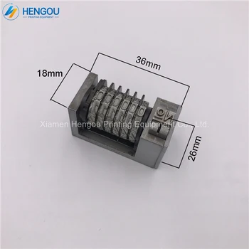 

1 Piece Good Quality 4x8 Cicero Heidelberg, Windmill, Letterpress Numbering Machine 6 Digits Forward Gothic Type, No.sign