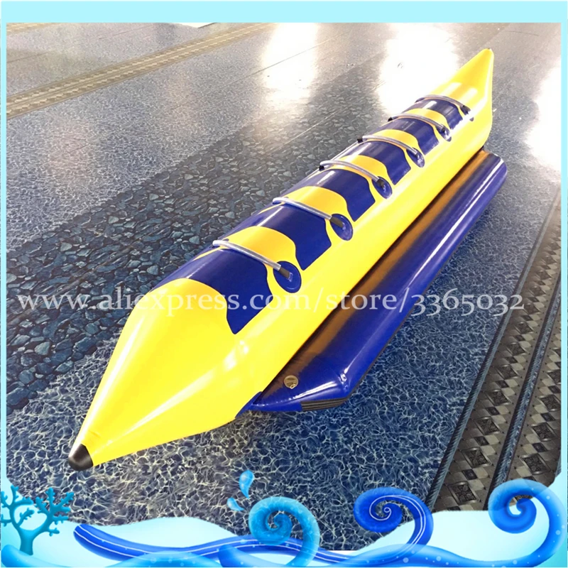 6 Seats Funny Cheap Inflatable Boat Crazy Double Row Banana Boat
