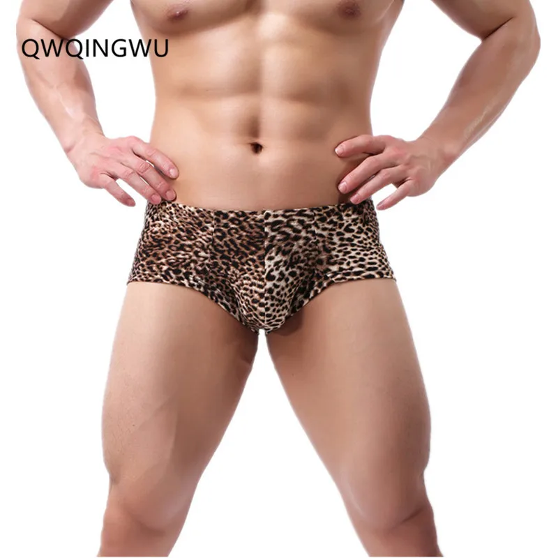 

Men Boxers Seamless Breathable Polyester Boxers Short Sexy Mens Leopard Boxer Underwear Bodysuit Soft And Comfortable Men Boxers