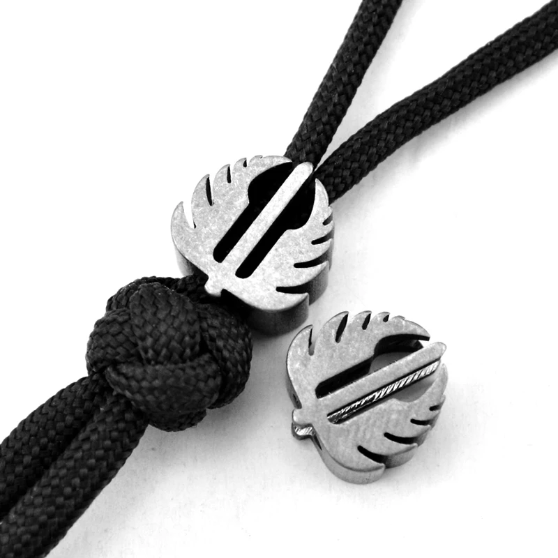 

Titanium Strider Parachute Cord Knife Bead Lanyard Bead DIY Free Shipping
