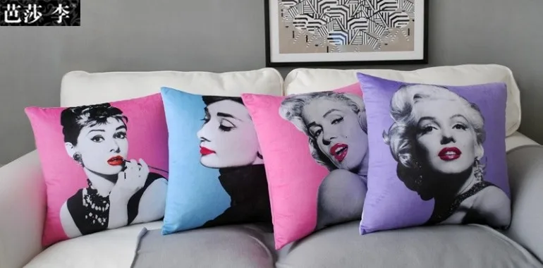 Free Shipping Audrey Hepburn And Marilyn Monroe Home Decor