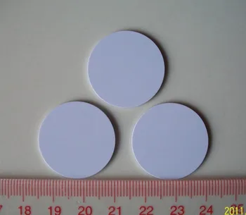 

25mm 13.56MHz ISO 14443A RFID Coin Tag PVC RFID Tag UID Changeable
