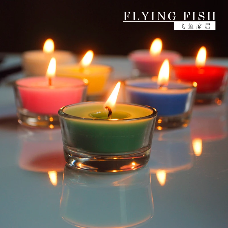 2 pieces a lot Party Festival Supplies Candles Wax Mini Small Glass