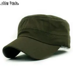 Плоским шляпа твердые army green snapback caps бейсболка старинные хлопок дышащий регулируемая крышка хип-хоп gorras planas