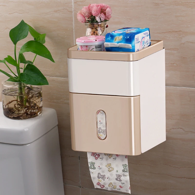 Toilet Tissue Box Bathroom Perforated Free Tissue Holder