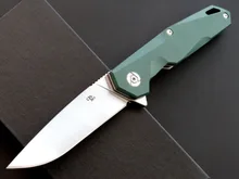 CH CH1047 G10 folding knife D2 blade ball bearing G10+steel handle outdoor survival hunting camping fruit knife EDC tools ch3505 g10 flipper folding knife d2 blade ball bearings g10 steel handle outdoor camping hunting fruit pocket knives edc tools
