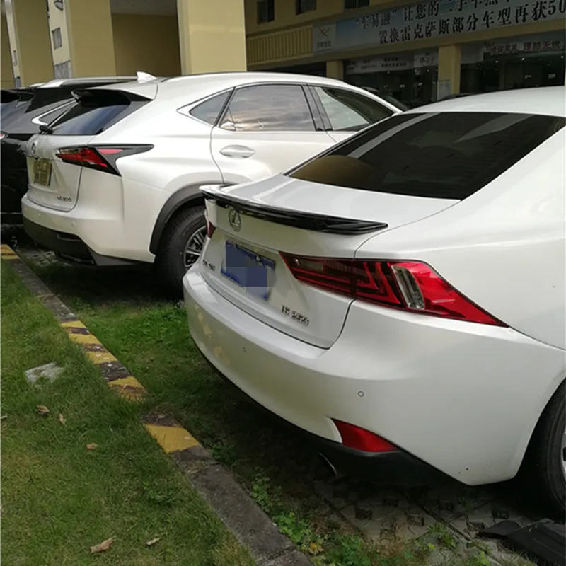 ABS Plastic Unpainted Rear Trunk Wing Decoration Use For Lexus IS250