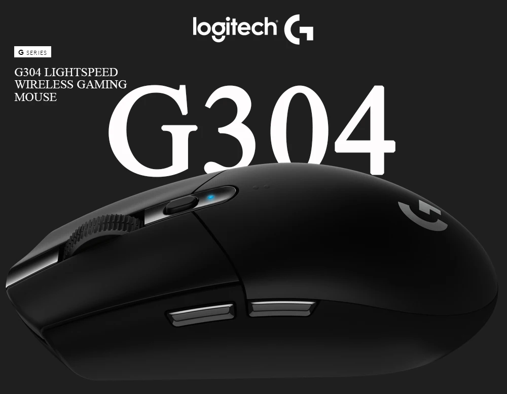 Беспроводная мышь logitech G304, игровая мышь, беспроводная, 2,4 ГГц, с 12000 dpi, оптическая мышь от logitech для overwatch и мышь для геймера