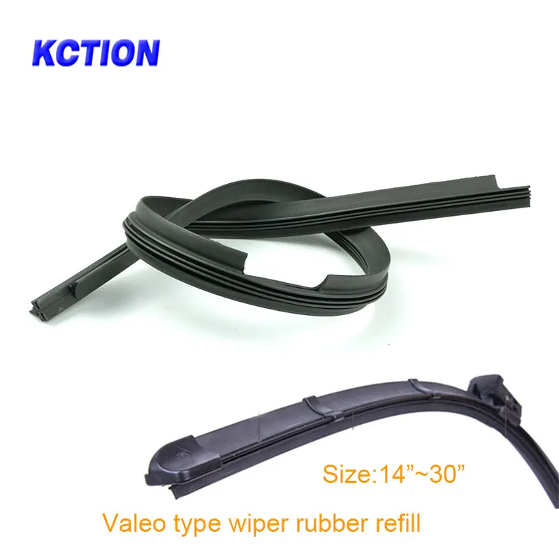 1 Pcs Kction Windscreen Wipers Rubber Refills Car Windshield Wiper Blade Insert Valeo Type Rubber Strip 16\ 1 Pcs Kction Windscreen Wipers Rubber Refills Car Windshield Wiper Blade Insert Valeo Type Rubber Strip 16\