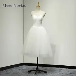Robe de mariage настоящие образцы короткие Свадебные и Бальные платья пикантные со шнуровкой сзади Свадебный платья Vestido de noiva MN095