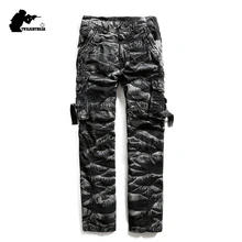 Брендовые новые мужские камуфляжные брюки карго дизайнерские модные хлопок мульти-карман размера плюс комбинезоны брюки мужские повседневные брюки B1F29