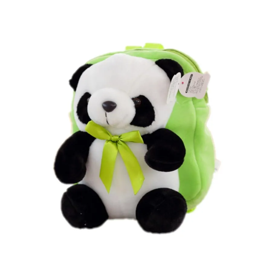 Best New Fashion cartoon Cute Panda Peluche Soft Plush Stuffed Toddler Backpack Kindergarten Snacks Bag Kids Toy MR210