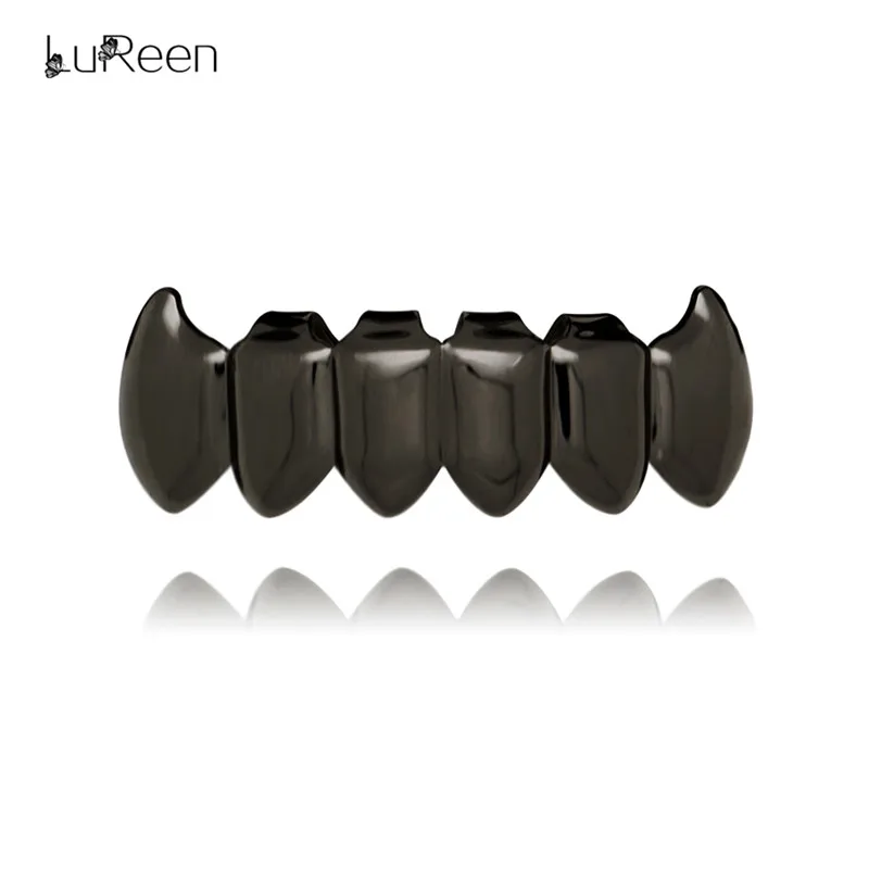 LuReen золотые зубы Grillz Топ& Botom зуб грили стоматологический Хэллоуин Клык вампир зубы шапки вечерние украшения для тела XHYT1076