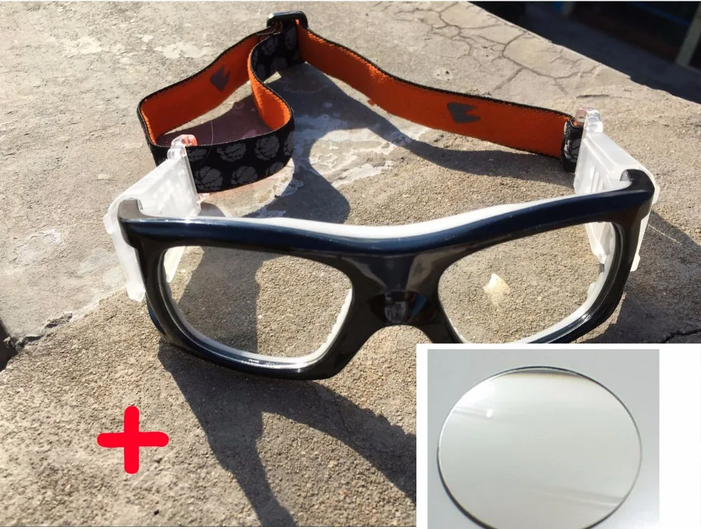 Prescription airsoft sports goggles black color for adult can put