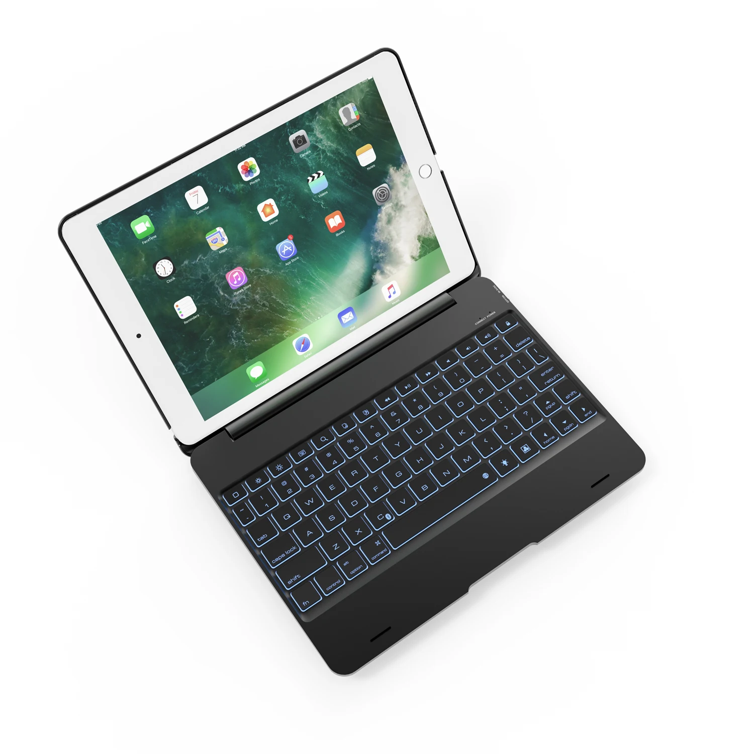 Для iPad 9,7 чехол-клавиатура беспроводной Bluetooth тонкий металлический сплав для iPad 9,7 чехол-подставка для планшета для iPad Air 2+ ручка