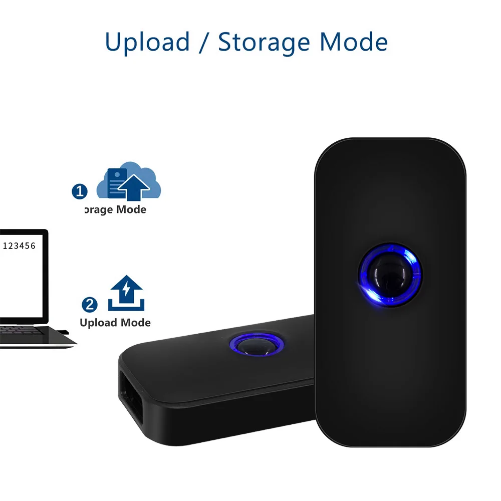 Сканер штрих кода 2D Bluetooth Symcode 1D беспроводной считыватель с 16 Мб памяти QR