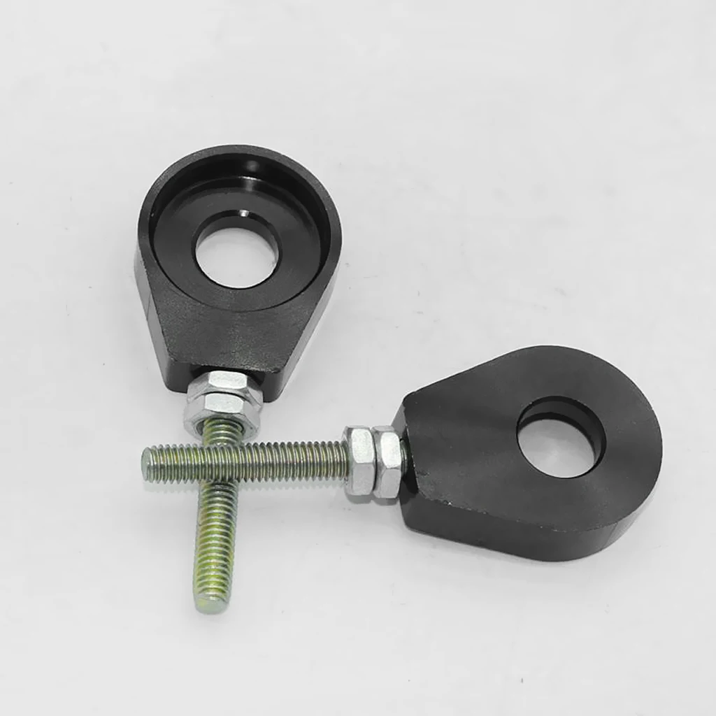 

1 Pair ATV Chain Adjuster Tensioner Fastener Metal Alloy Bolt For Motorcycle Pit Dirt Bike ATV Bolt Screw 12mm Hole 3*1.2*0.4"
