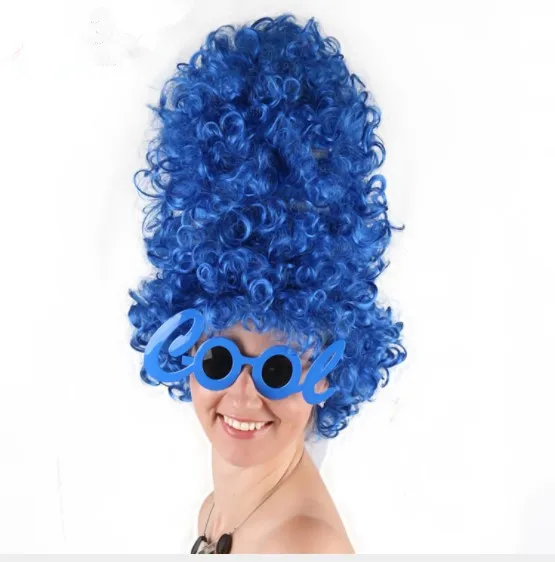 Арабские Принцесса Жасмин черные парики Мардж Симпсон парик для костюмированной вечеринки синтетические волосы вечерние шапки Единорог Хэллоуин косплей парик