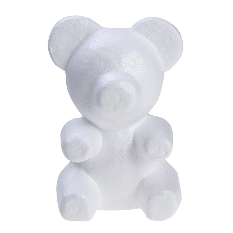 1pcs 200mm Modelling Polystyrene Styrofoam Foam bear White Craft Balls For DIY Christmas Party Decoration Supplies Dropshipping