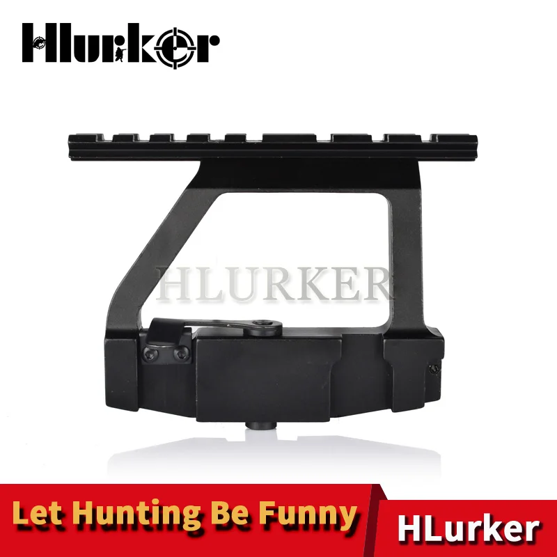 Billig KINSTTA Taktische AK 74U Montieren Quick release 20mm AK Seite Schiene Schloss Umfang Montieren Basis für AK 74U Gewehr jagd   CS Schlacht