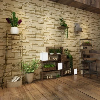 

0.53*10 meter/ roll non-woven fabrics 3d three-dimensional vintage brick wallpapers