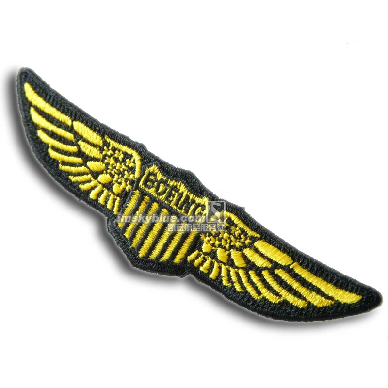 

Boeeing Embroidery Badge Yellow Pin Pilot Clothes Decoration Wings Sticker Costume Accessories for Aviation Lover Flight Crew
