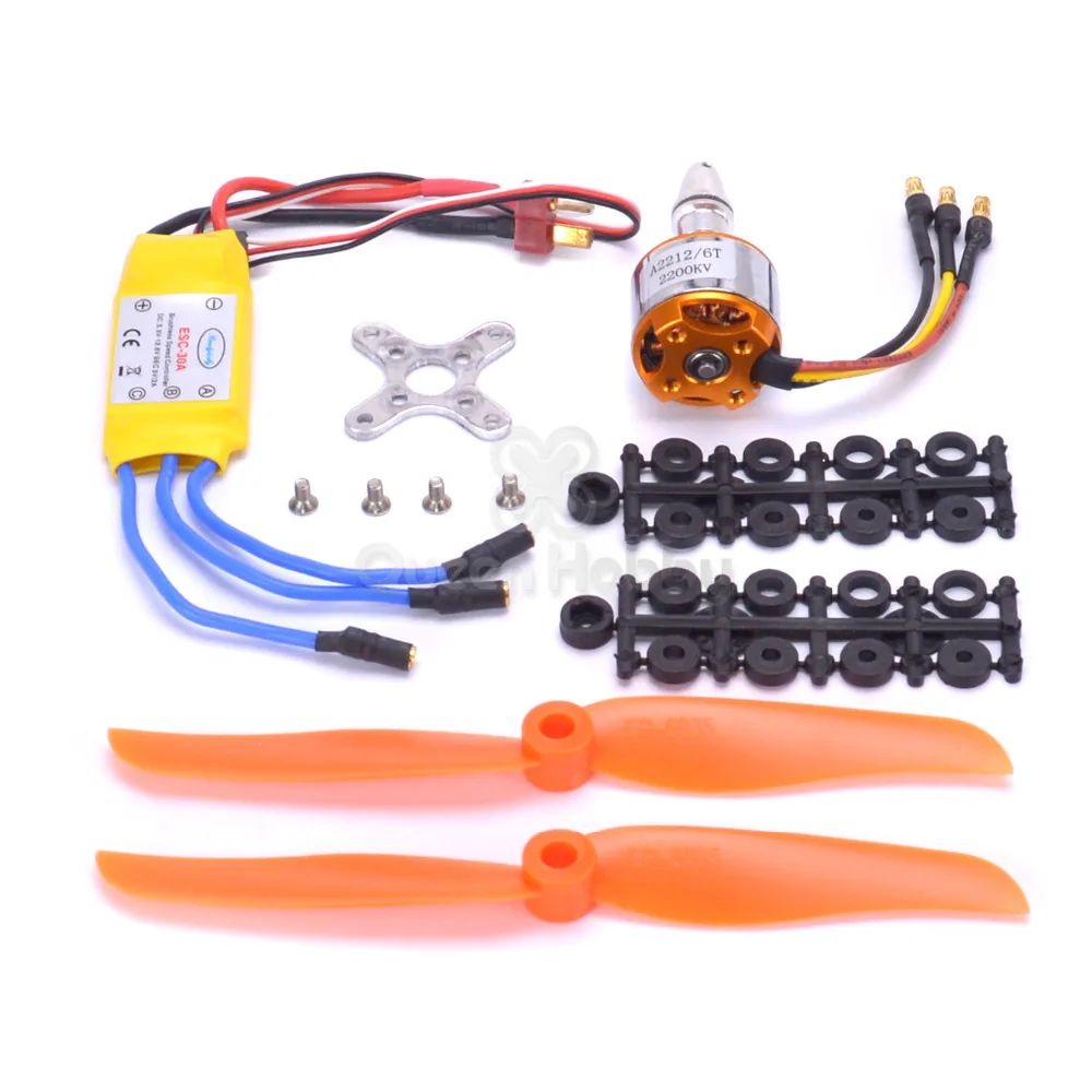 Xxd A2212 2212 2200Kv Motor 30A Esc 6035 Baling Baling 9G Servo Kecepatan Tinggi Kit Untuk Memperbaiki Sayap Kt Pesawat Bagian|Parts & Aksesoris| - Aliexpress