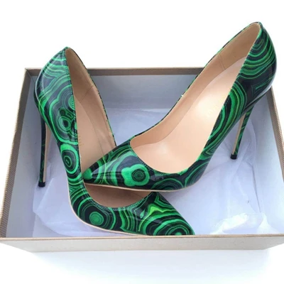Г. Женские туфли-лодочки с острым носком зеленого цвета женские туфли-лодочки на высоком каблуке из pu искусственной кожи пикантные свадебные женские туфли без шнуровки вечерние туфли - Цвет: as pic