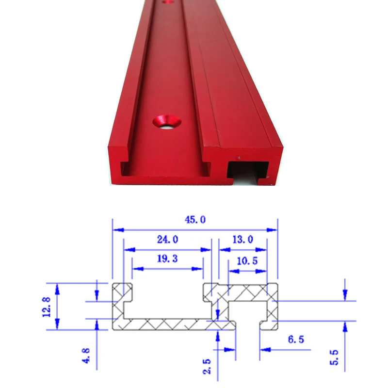 Желоб из алюминиевого сплава Т-треки деревообрабатывающий стандарт Торцовочная дорожка стопорный деревообрабатывающий инструмент для деревообработки верстак фрезерный стол