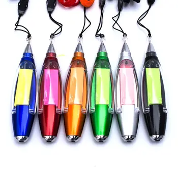 

Multifunctional Ballpoint Pen With Memo Pad Lanyard Sticky Notes LED Light Pen Cute Creative Stationery School Office Supplies