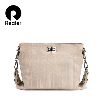 

REALER genuine leather crossbody bags women shoulder bag messenger fashion small messenger bag luxury design purses and handbags