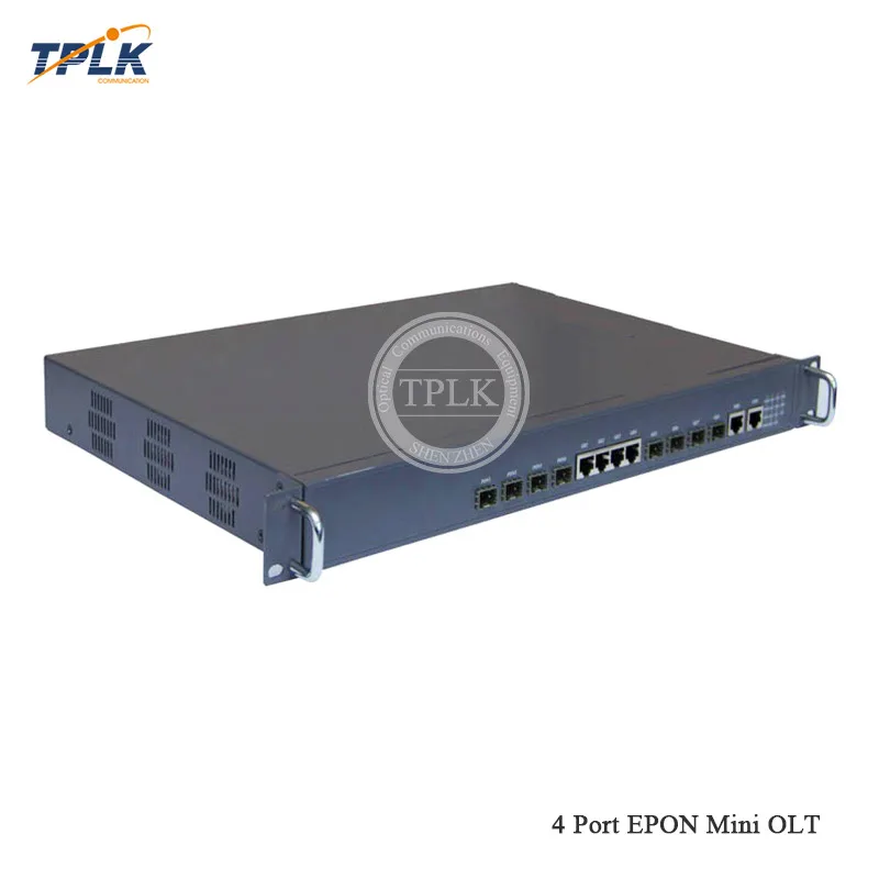 Высокое качество 1 г 4 порта EPON Mini OLT 4 PON порт EPON OLT с модулями и управлением 4 порта работы FTTH Telecom EPON OLT 1U