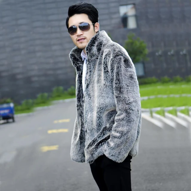 Mens Clothing Fur Coat Jacket  Fur Jackets Street Style Men - Winter Style  Warm Faux - Aliexpress
