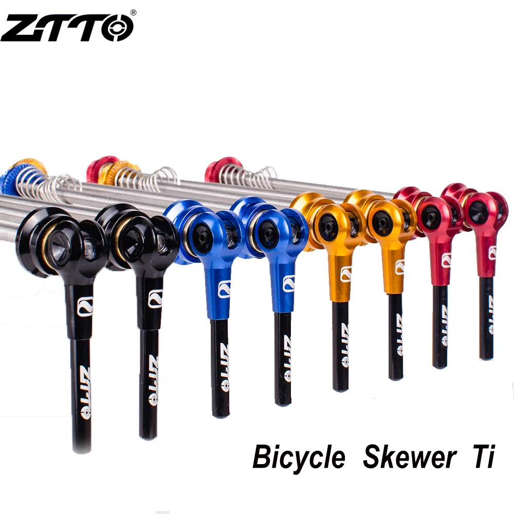 ZTTO 1 пара велосипедных QR Ti шампуров 9 мм 5 мм колеса 100 135Hub быстросъемные шампуры мост сверхлегкий легкий для MTB шоссейного велосипеда