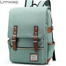 Мода мужские женские рюкзаки школьные сумки ретро рюкзак для ноутбука для девочек-подростков